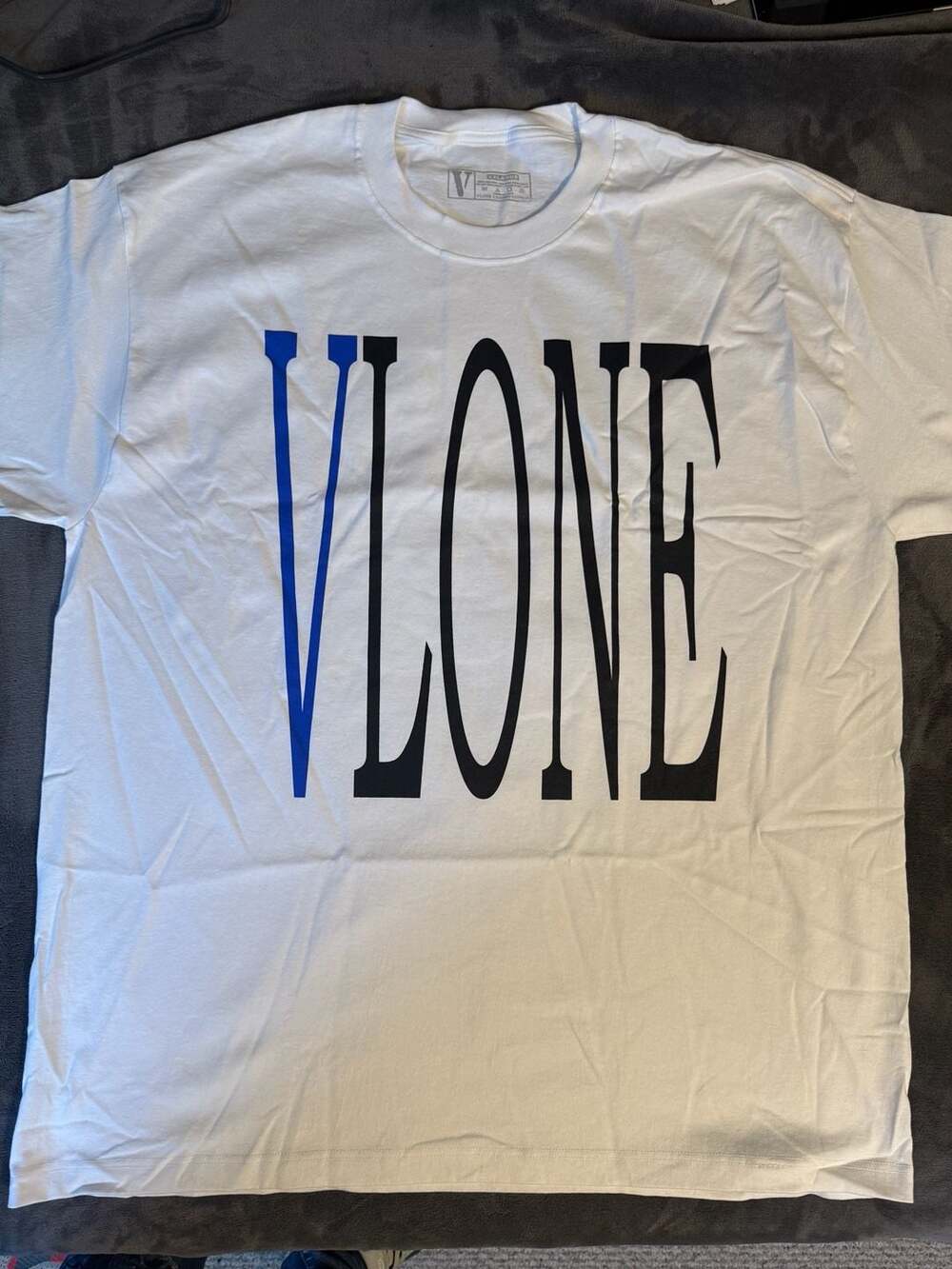 VLONE STAPLE TEE WHITE / BLUE